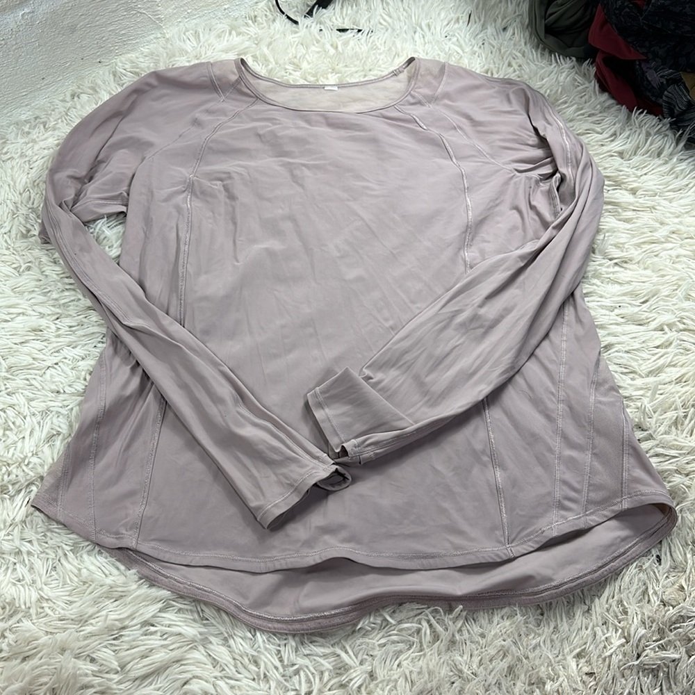 Lululemon Sculpt Long Sleeve Powdered Mauve